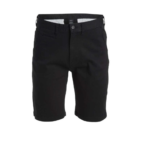 24 Pack Men's Flat Front Stretch Chino Shorts - Black