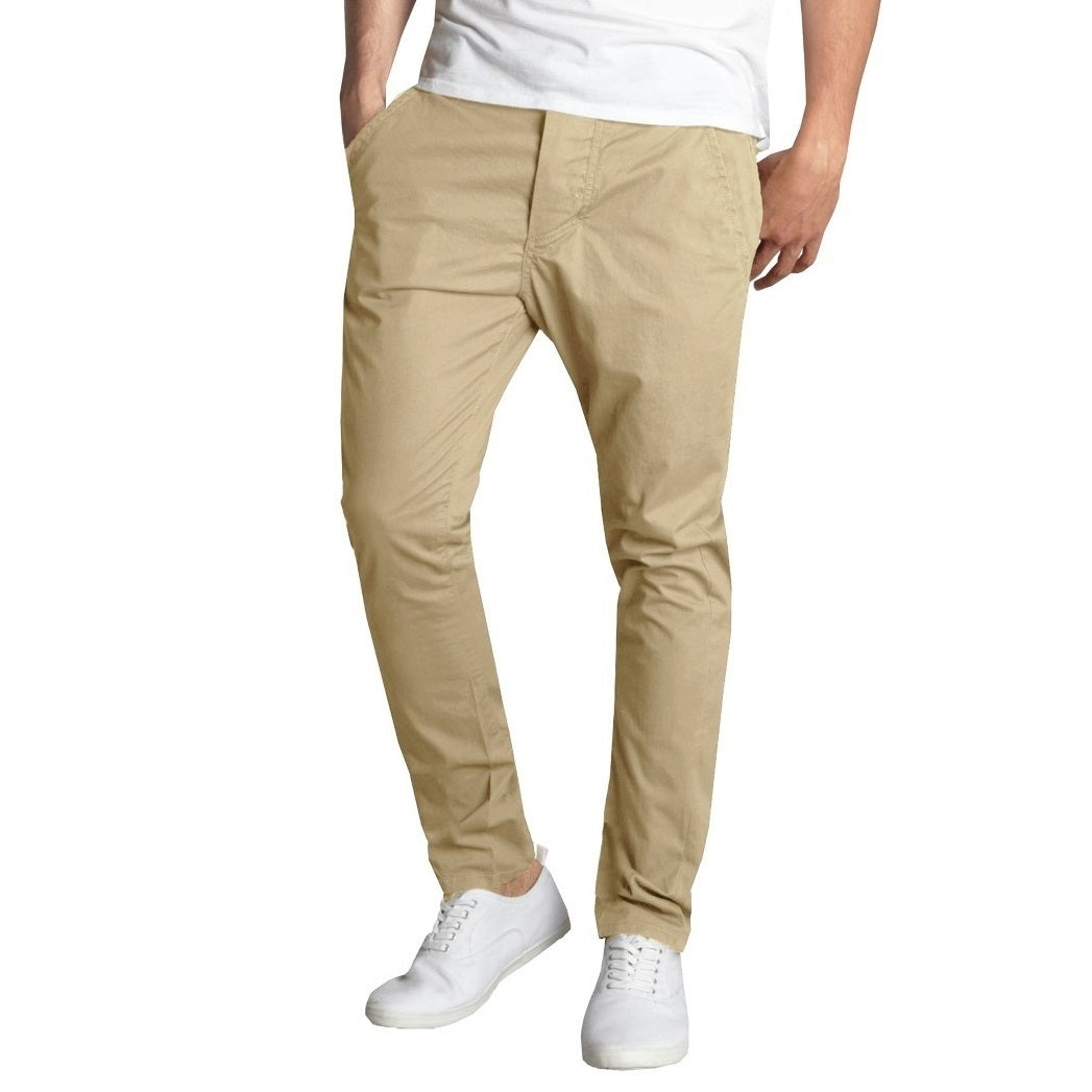 24 Pack Wholesale Men's Stretch Chino Slim Fit Pants in Khaki