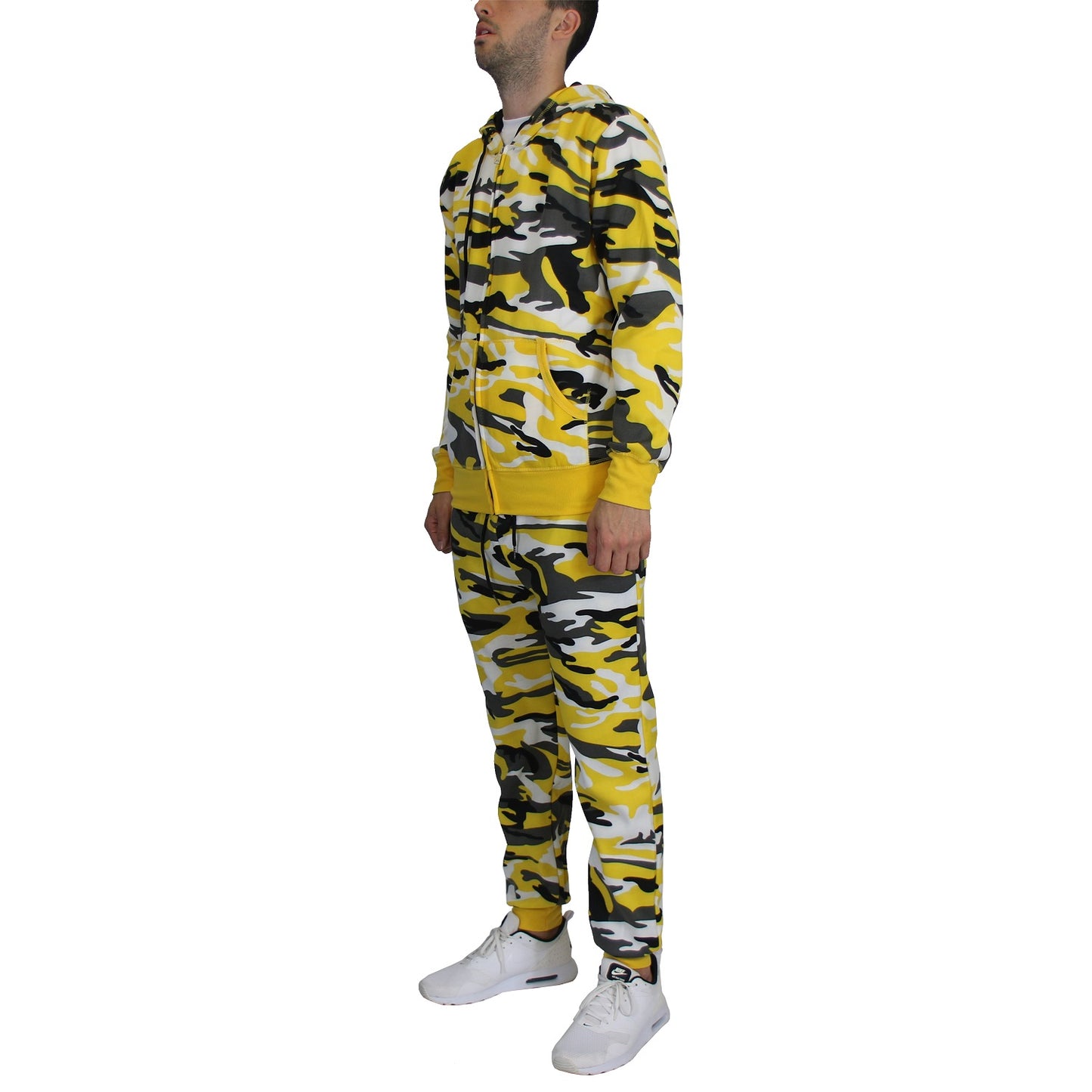 12 Pack Camo - Zip Up Hoodie & Jogger Set - Yellow