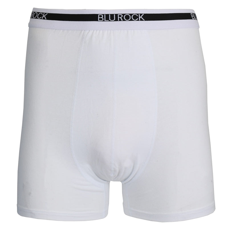 3-Pack Men's Stretch Cotton Boxer Briefs in White