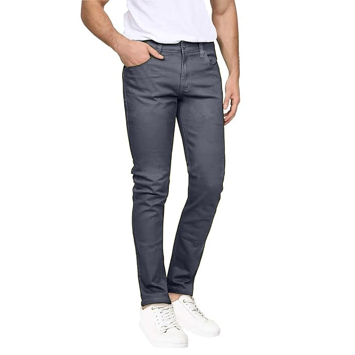 24 Pack Men's Stretch Jean-Cut Chino Pants - Dark Grey