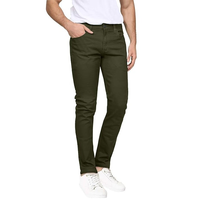 24 Pack Men's Stretch Jean-Cut Chino Pants - Olive