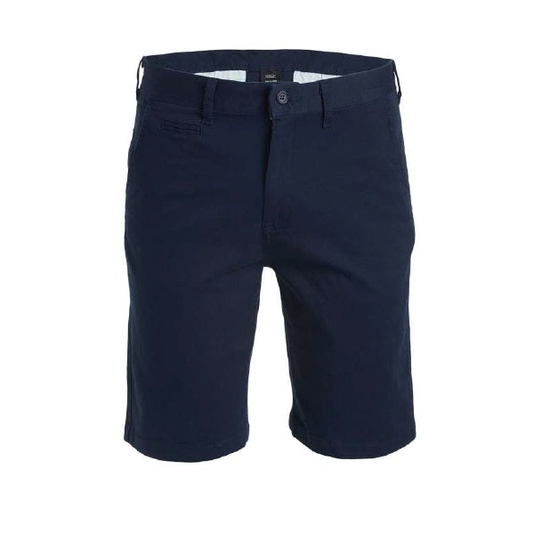 24 Pack Men's Flat Front Stretch Chino Shorts - Navy