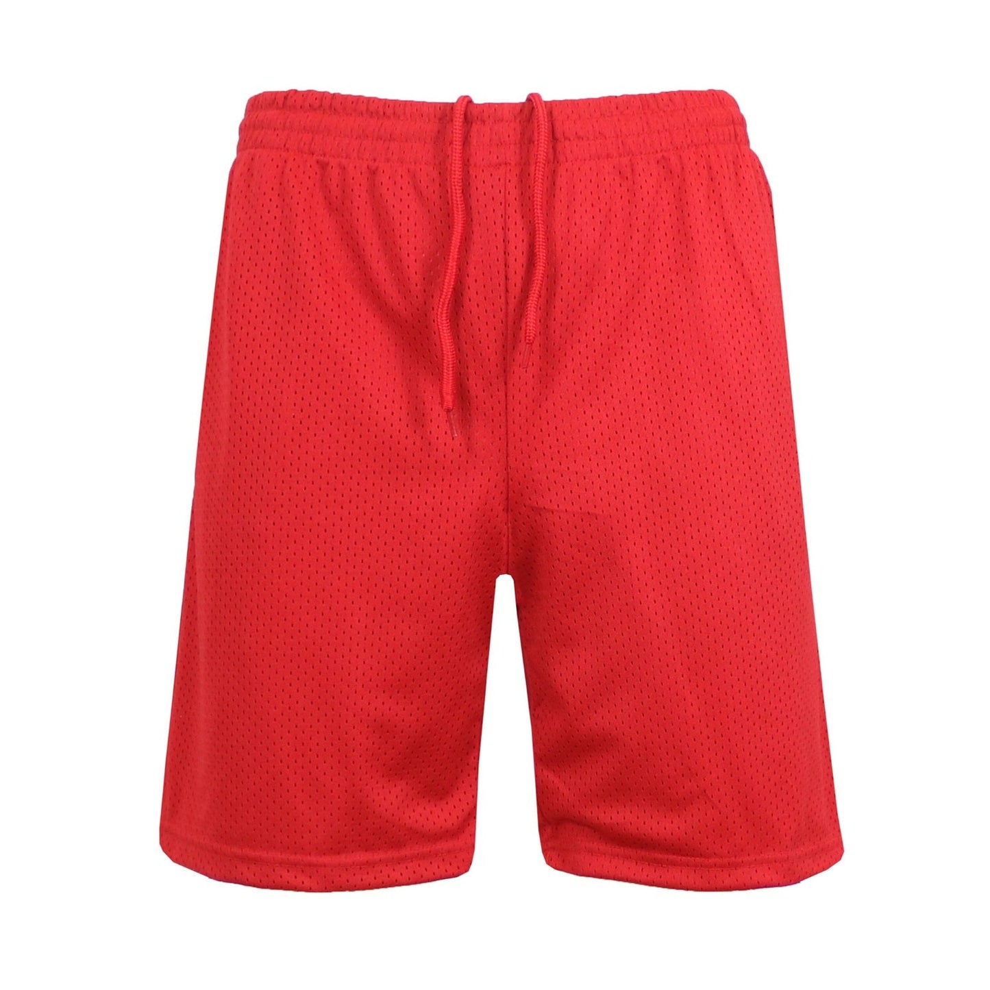 36 Pack 9" Men's Mesh Basketball Shorts with Pockets - Red