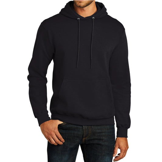 24 Pack Men's Fleece Pullover Hoodie Sweatshirt in Black
