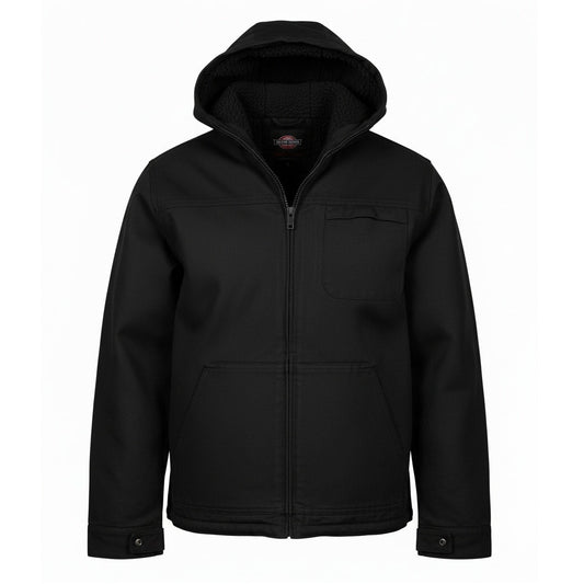 24 Pack Men's Sherpa-Lined Canvas Work Jacket - Black