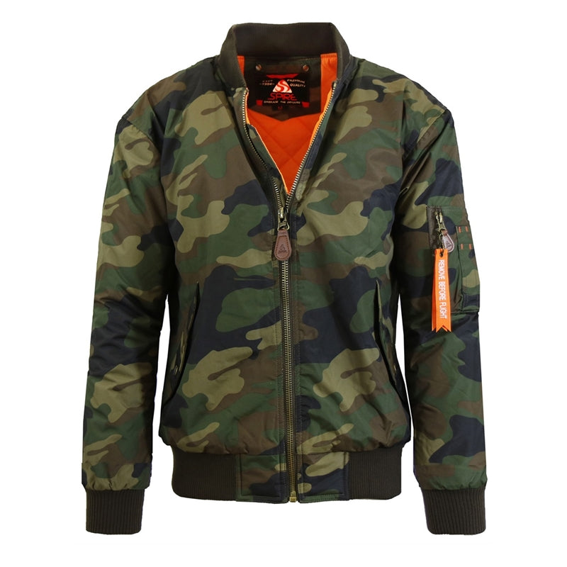 24 Pack Men's Heavyweight Bomber Flight Jacket - Olive