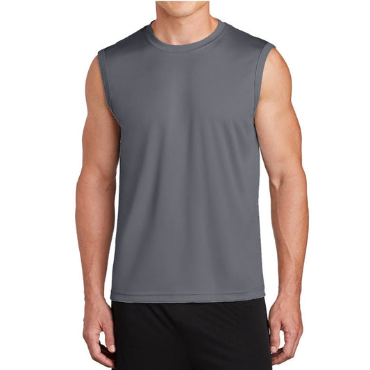 48 Pack Men's Performance Muscle Shirts - Charcoal