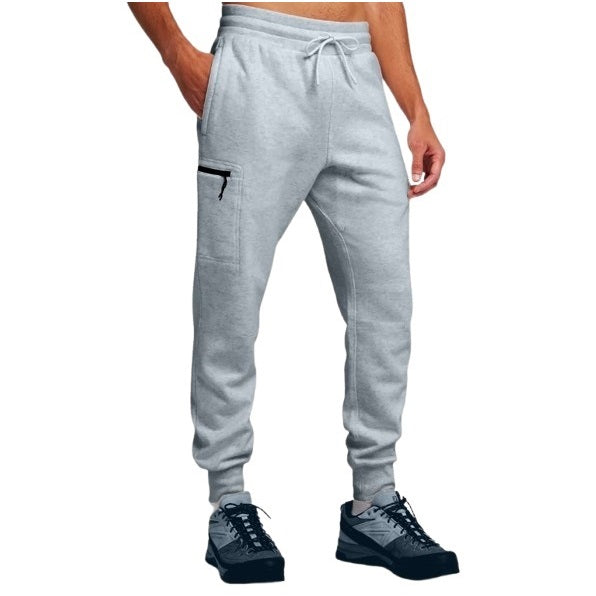 24 Pack Men's Fleece Cargo Jogger Sweatpants - Black