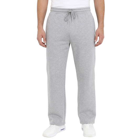 24 Pack Men's Fleece Open Bottom Sweatpants in Grey