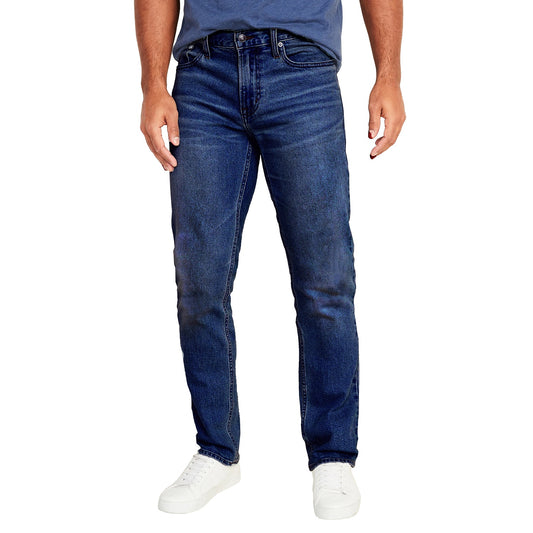 24 Pack Wholesale Men's Stretch Slim Fit Jeans - Medium Blue Wash