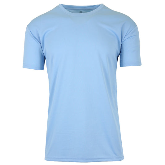 24 Pack Men's Performance T-Shirt in Light Blue