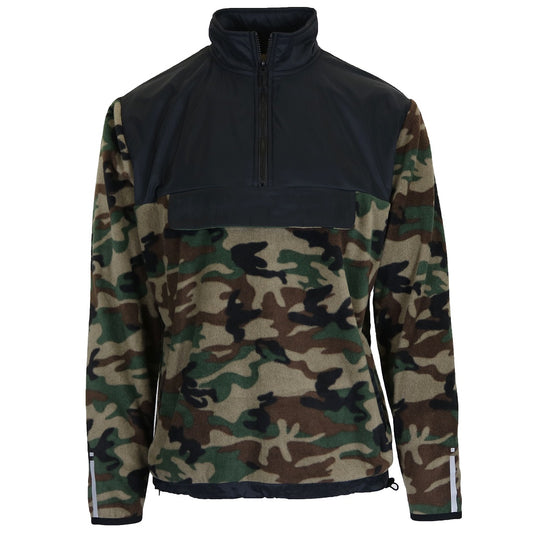 18 Pack Men's Polar Fleece Pullover Reflective Sweatshirt - Camo