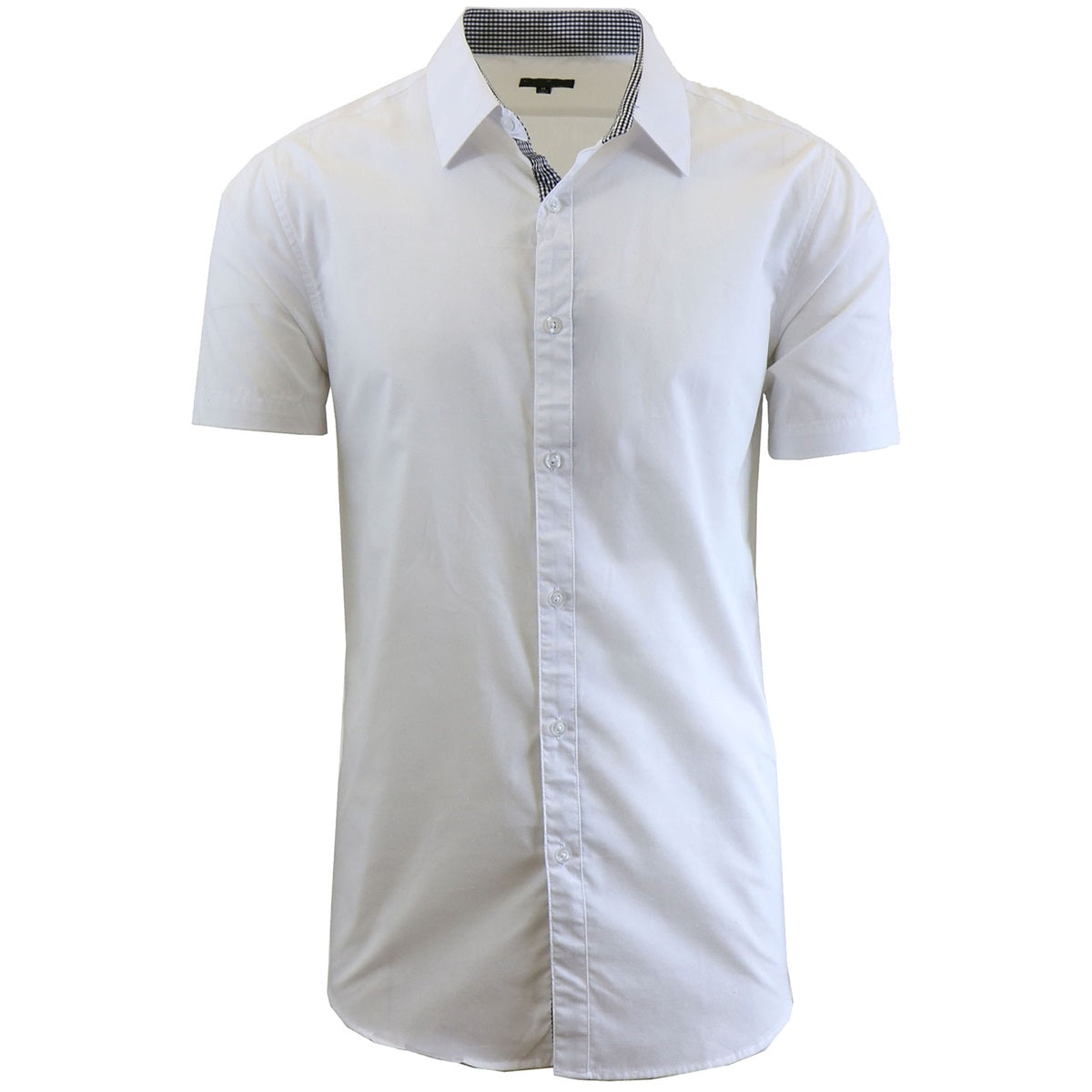 24 Pack Men's Short Sleeve Button Down Shirt in White