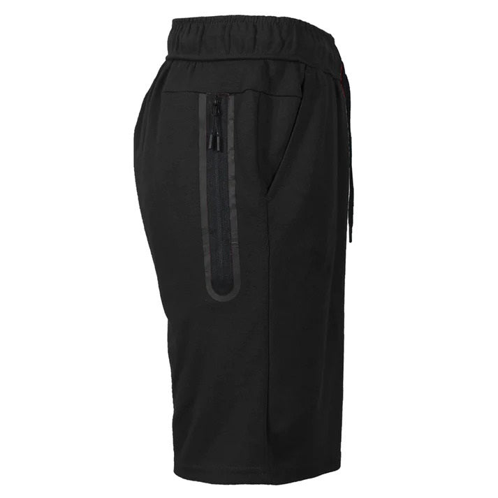 24 Pack Men's Tech Fleece Shorts  With Long Zipper Pocket - Black
