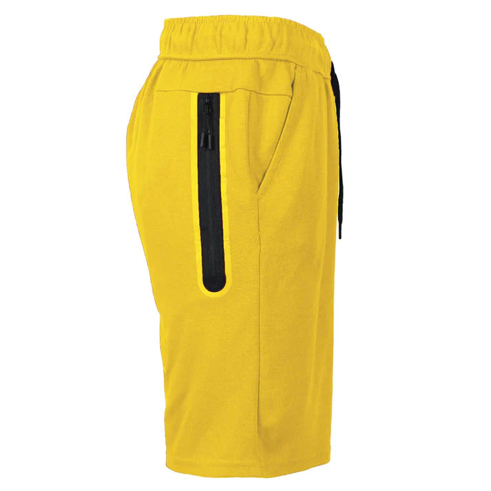 24 Pack Men's Tech Fleece Shorts  With Long Zipper Pocket - Gold