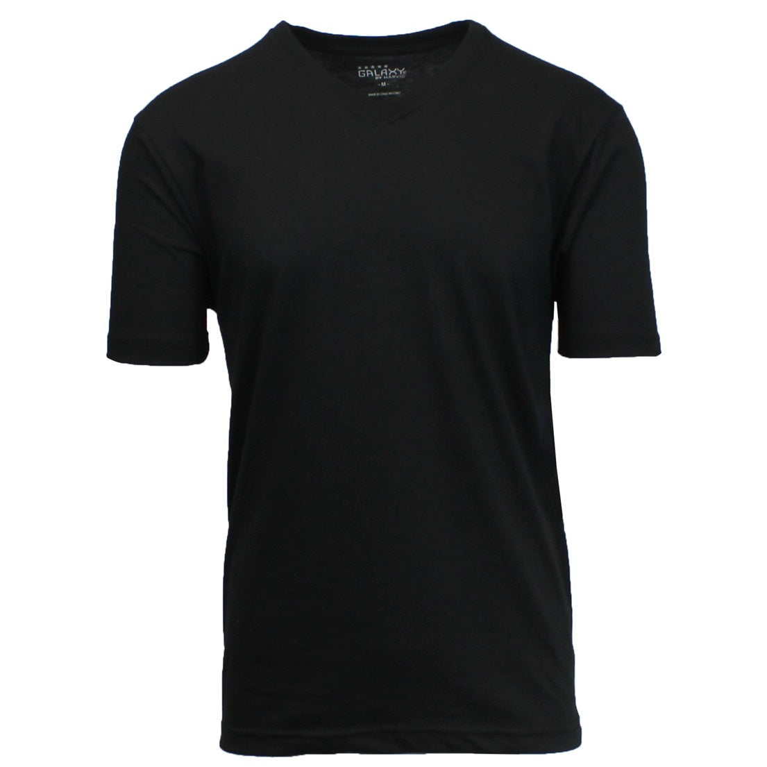 48 Pack Men's Classic V-Neck T-Shirt - Black