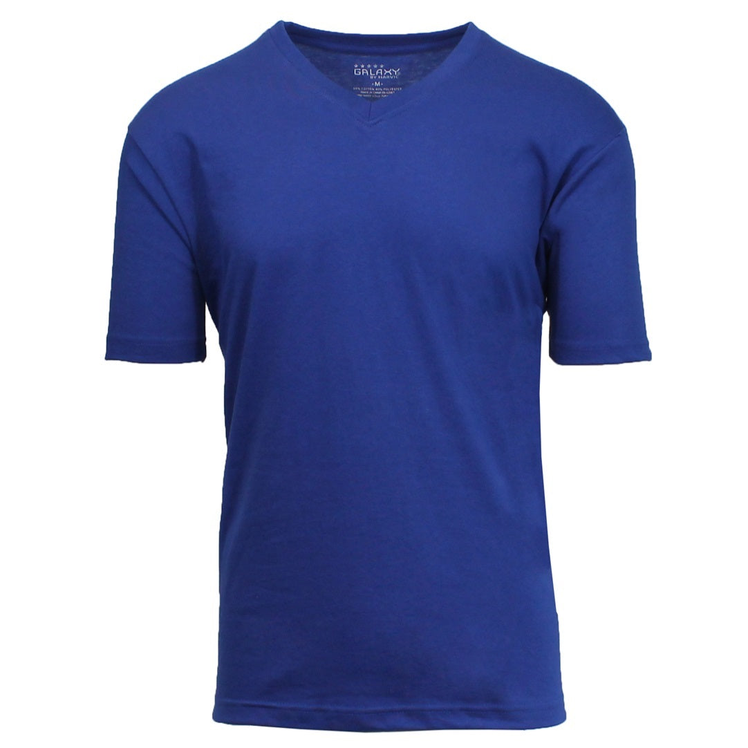48 Pack Men's Classic V-Neck T-Shirt - Royal Blue