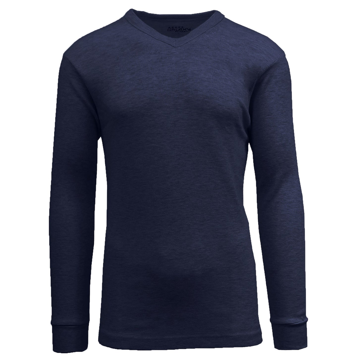 Men's Thermal V-Neck Long Sleeve Shirt - Navy