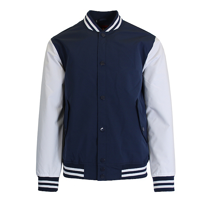 24 Pack Men's Heavyweight Varsity Jacket – Royal Blue / Cream Sleeves
