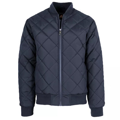 Men's Quilted Bomber Jacket in Navy