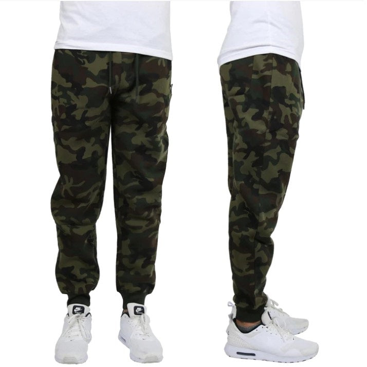 24 Pack Men's Fleece Jogger Sweatpants - Camo