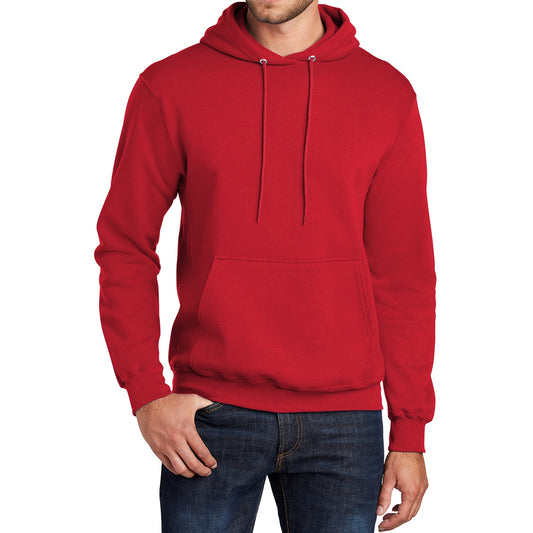 24 Pack Men's Fleece Pullover Hoodie Sweatshirt in Red