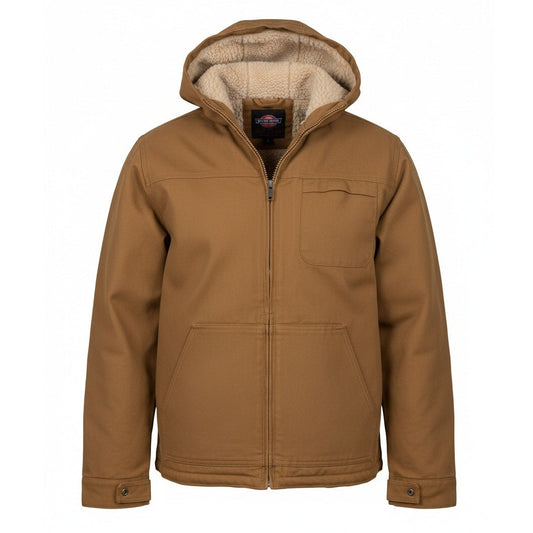 24 Pack Men's Sherpa-Lined Canvas Work Jacket - Timber
