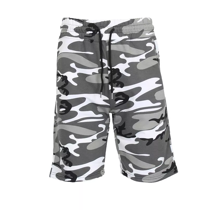 24 Pack Men's Camo Lightweight Fleece Shorts - Urban Camo