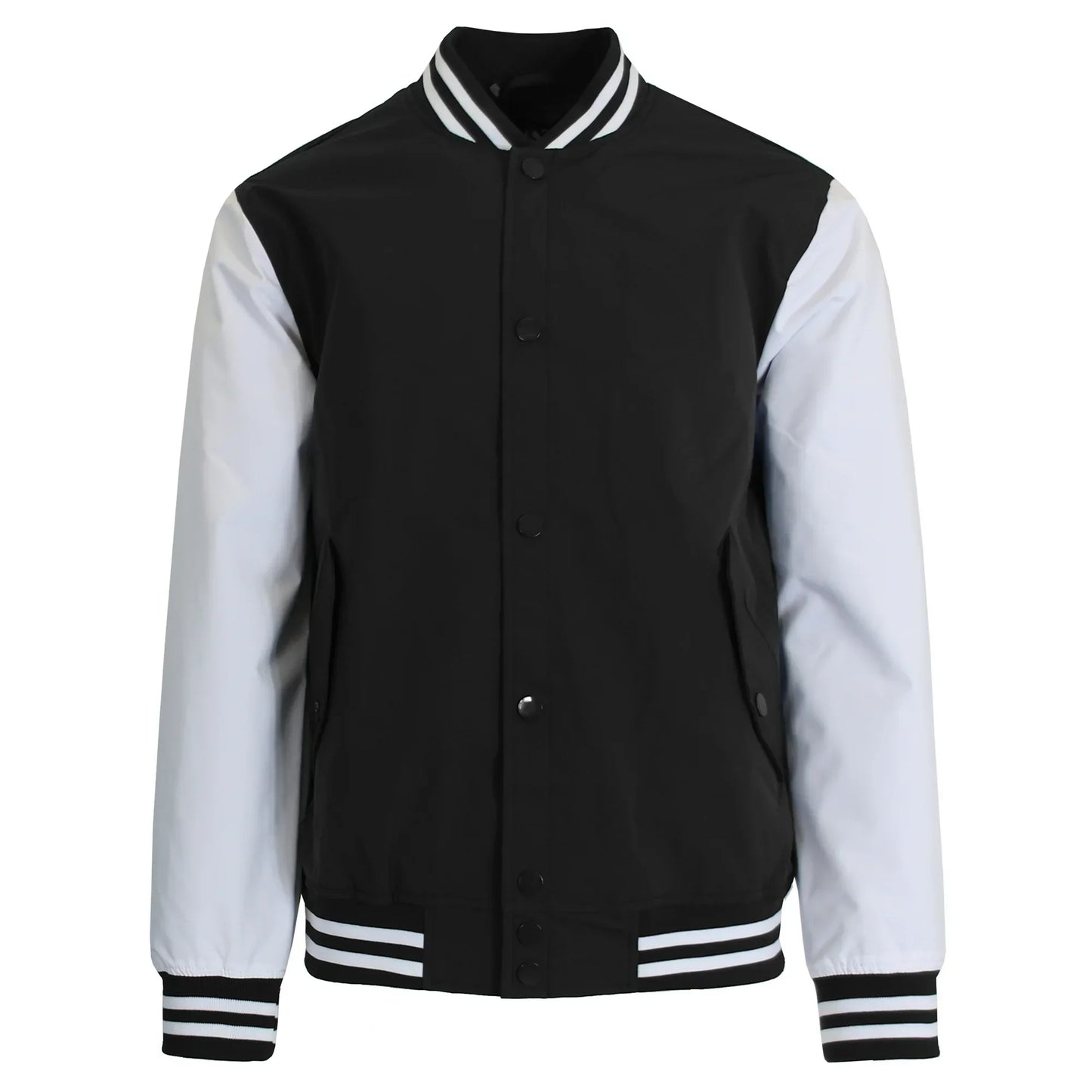 24 Pack Men's Heavyweight Varsity Jacket – Navy / White Sleeves