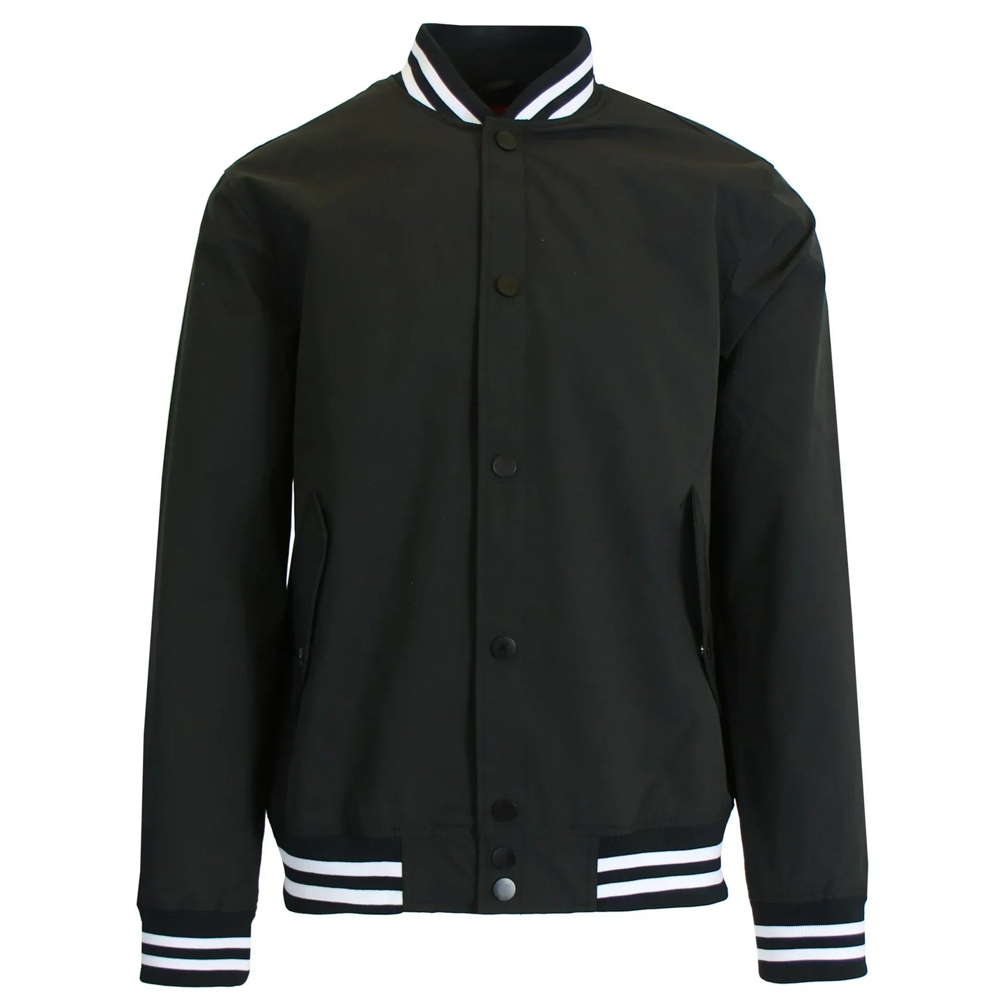 24 Pack Men's Heavyweight Varsity Jacket – Navy / White Sleeves