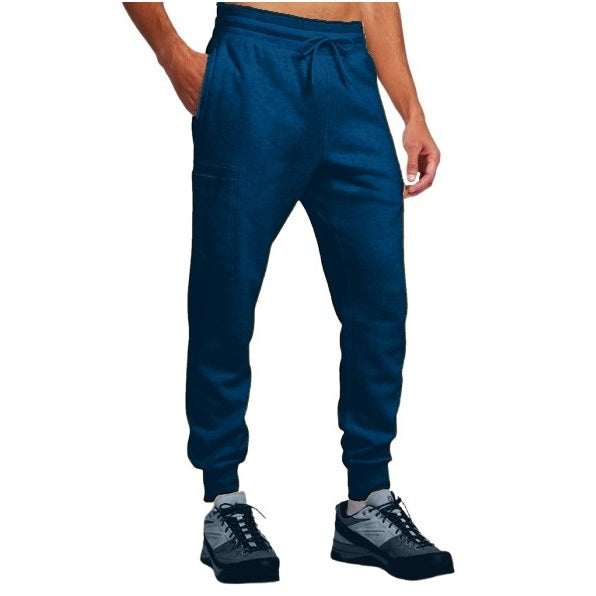 24 Pack Men's Fleece Cargo Jogger Sweatpants - Black